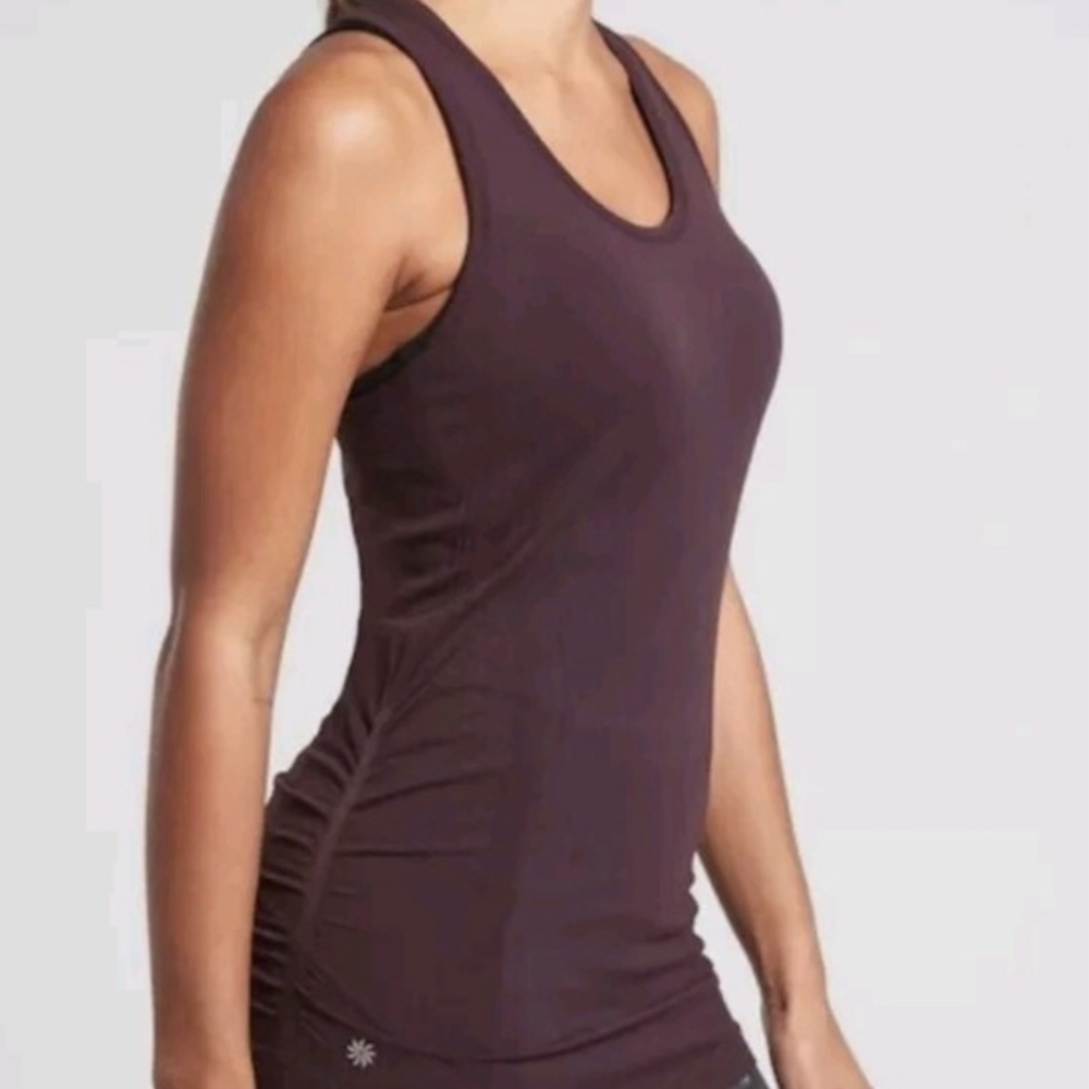 Athleta Speedlight Maroon Tank Top Size Large